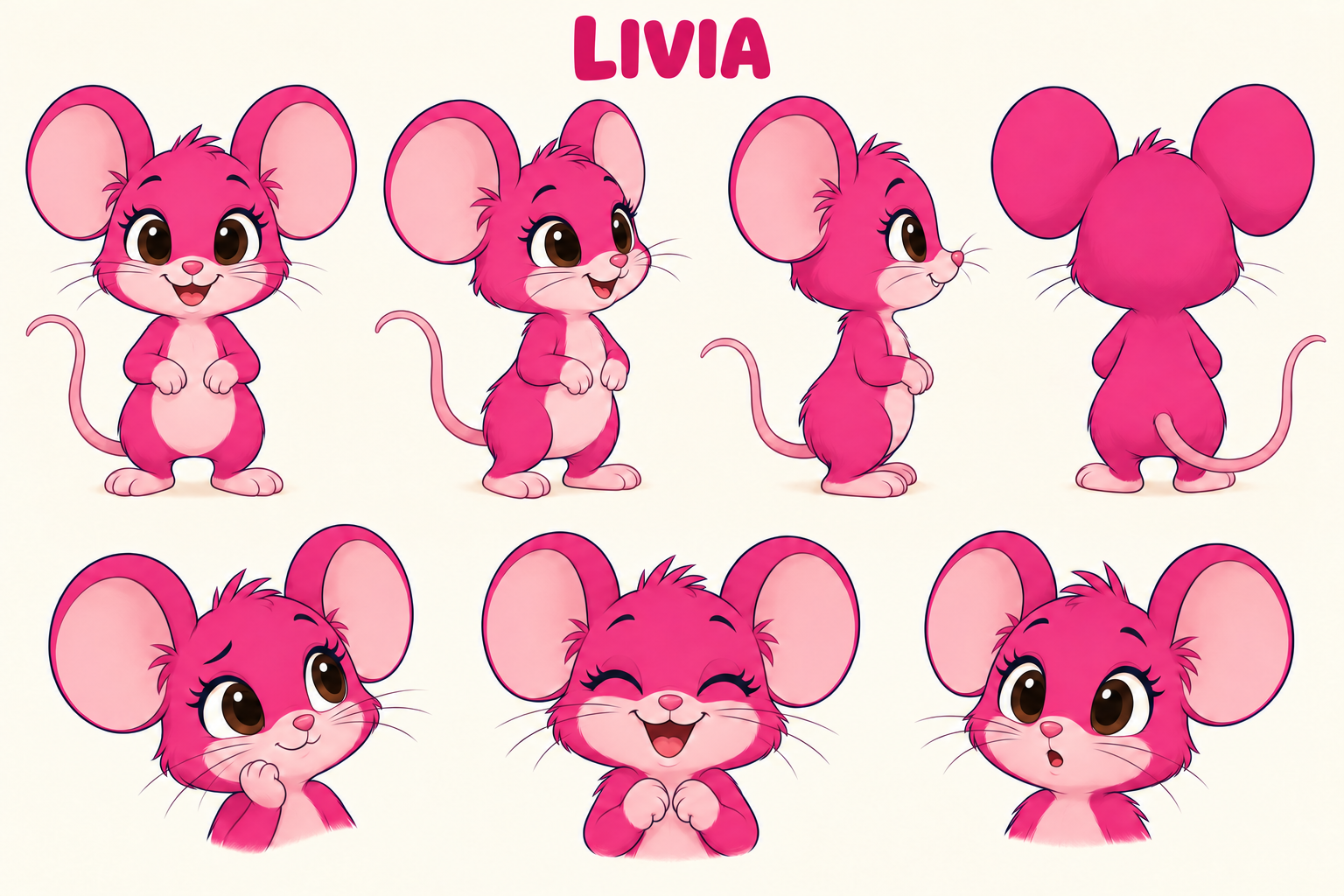 Livia, la topolina fucsia