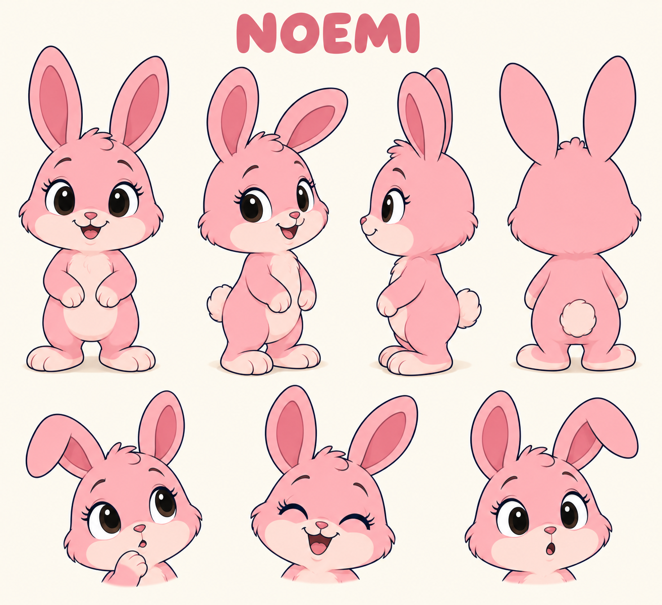 Noemi, il coniglietto rosa